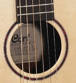 Resim Cort EARTHMINIF-ADIRONDACK Adirondack Kapaklı Mini Akustik Gitar (Orta Seviye) | 3/4 Kompakt Boyut, Masif Adirondack Ladin Kapak ve Seyahat Tipi Tasarım 