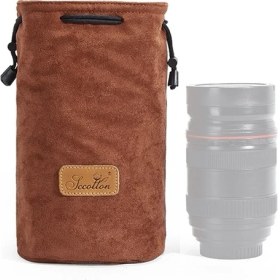 Resim S.c.cotton Taşınabilir Slr Lens Çantası Mikro Tek Kamera Çantası - Kahverengi ( Yurt Dışından ) 