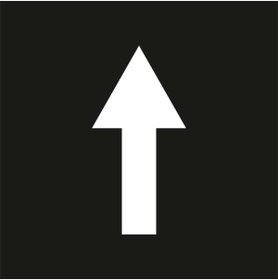 Resim Hayat Trafik Boyama Şablonu İleri Ok İşareti 100x100cm 