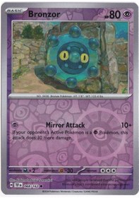 Resim Bronzor Reverse Holo 068/162 - Temporal Forces - Pokemon Kartı Mint 
