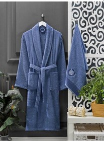 Resim 4 Parça Aile Bornoz Seti Kadın Erkek Havlulu Bornoz Takımı Lacive (534433270) 