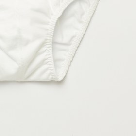 Resim Natuline 2501 Erkek Çocuk Beyaz Organik Pamuk Penye Külot 3'lü Paket - 7-8 Yaş 