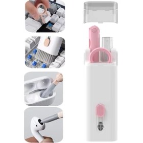 Resim Çok Fonksiyonlu 7 Parça Airpods Klavye Ekran Kulaklık Temizleme Kiti (4940) 