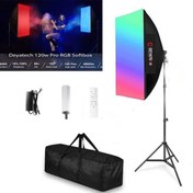 Resim Deyatech 120W Rgb Softbox 60X90CM 3000-5500K LED Video ve Fotoğraf Çekim Işıgı Renkli Işık 