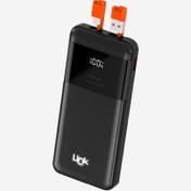 Resim Linktech LC13 22.5W Güçlü Hızlı Şarj 10000 mAh Kablolu Powerbank Siyah 