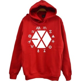 Resim Stonedfame Exo Baskılı Çocuk Sweatshirt 