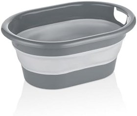 Resim Katlanabilir Akordiyonlu 25 Litre Hazneli Çamaşır Sepeti - No :2 - Gri 