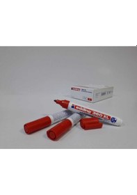 Resim Edding Whiteboard Marker Silinebilir Beyaz Tahta Kalemi Kırmızı 10'lu Paket Kırmızı 