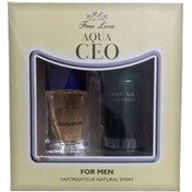 Resim Free Love Aqua Ceo Leo Erkek Parfüm EDT 60 ML + Sprey Deodorant 150 ML 
