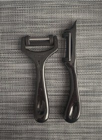 Resim Solingen Yan Ve Düz Soyacak 2'Li Siyah Çok Renkli 