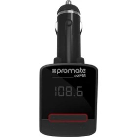 Resim Promate EzFM Fm Transmitter Uzaktan Kumandalı Usb Şarj Çıkışlı Premium 