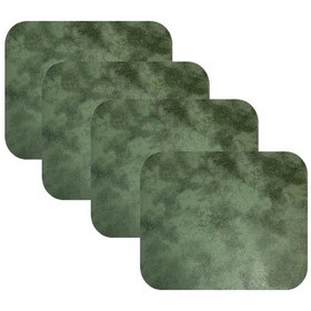 Resim Knsz oturma minderi 4 lü artis&mutlu haki siyah kumaş tel bar taburesi sandalyesi için 