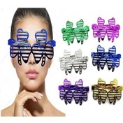 Resim Metalize Ekstra Parlak Yaprak Panjur Parti Gözlüğü 6 Renk 6 Adet 1 