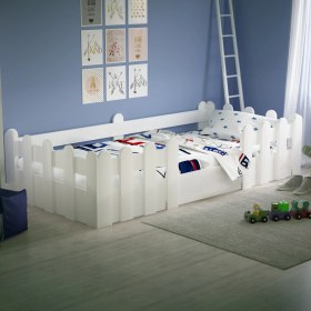 Resim Tulip Life Montessori Karyola Beyaz (90 x 190 Cm) Yatak Uyumlu Çocuk Yatağı 204 