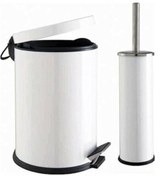 Resim Genel Markalar Banyo Beyaz Çöp Kovası 3 Lt + Klozet Fırçalığı 2'li Set 