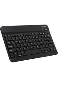 Resim TezMax Concord C-754 10.1" Uyumlu Kablosuz Bluetooth Şarj Edilebilir Klavye - Siyah 