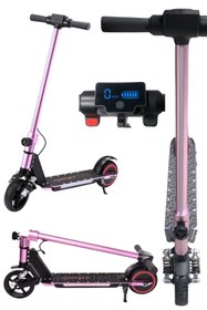 Resim Sportaj Elektrikli Çocuk Scooter - Çift Frenli Katlanabilir - LED Işıklı - Ön Çift Süspansiyonlu 8+ 