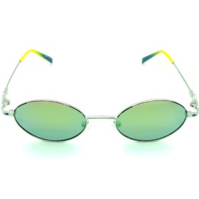 Resim OPTİNEST Unisex Çocuk Yeşil Aynalı Metal Polarize Güneş Gözlüğü Eco129 