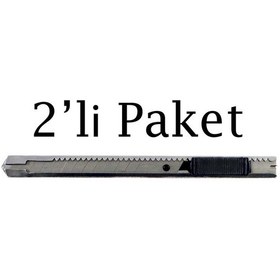 Resim Brio Maket Bıçağı Cam Filmi Uygulama Metal 9 Mm 2'li Paket 