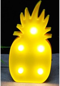 Resim Led Işıklı Ananas Gece Lambası Dekoratif Led Aydınlatma Çok Renkli 