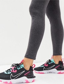 Resim Nike React Vision Black/Pink Kadın Koşu & Antreman Spor Ayakkabısı 