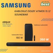 Resim Samsung 2024 Yılı Üretimi 5.1.2 Kanal Soundbar 
