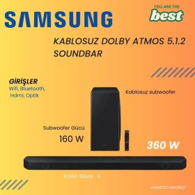 Resim Samsung 2024 Yılı Üretimi 5.1.2 Kanal Soundbar 