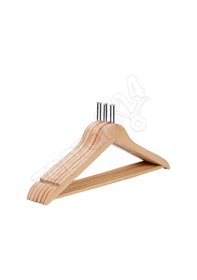 Resim Otel Tipi Elbise Askısı Yerli Halkalı Askı K-115 10 Adet Kahverengi 