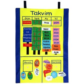 Resim Cırtlı Takvim Pano - Anaokulu Malzemeleri 