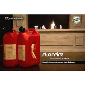 Resim Starfire - Bioethanol Şömine Bacasız Yakıtı - 5 Litre 