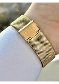 Resim Q&q Qcg2001 İnce Kasa Klasik Hasır Kordonlu Erkek Kol Saati 