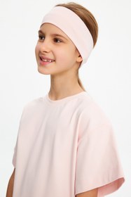 Resim Babygiz Kız Pamuklu Penye, Kaymaz, Terletmez, Ultra Hafif, Esnek Saç Bandı Bandana 