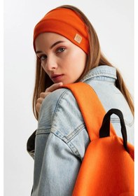 Resim Kadın Pamuklu Kaşkorse, Kaymaz, Terletmez, Ultra Hafif, Spor Saç Bandı Bandana - Tek Ebat / Kiremit Kiremit 