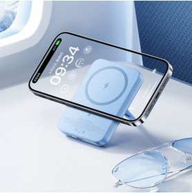 Resim Benks Magsafe Powerbank Benks MP09 Magnetik Standlı İnce Tasarımlı Powerbank 6000mAh 5W 