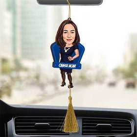 Resim Kişiye Özel Şık Kadın Araba Süsü 