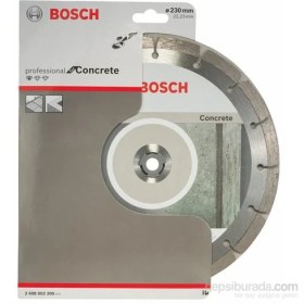 Resim Bosch - Standard Seri Beton İçin Elmas Kesme Diski - 230 X 22,23 X 2,3 X 10 Mm 