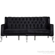 Resim Darkside Of Sofa 3 Kişilik Kapitone Modern Chesterfield 