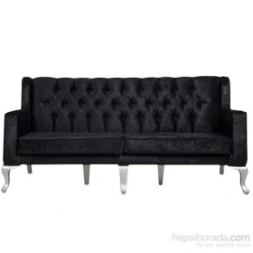 Resim Darkside Of Sofa 3 Kişilik Kapitone Modern Chesterfield 
