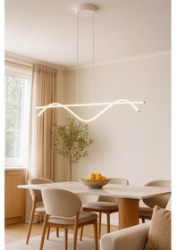 Resim Eclipse Beyaz Renk Modern Tasarım Beyaz Ledli Cafe - Mutfak -... Beyaz 