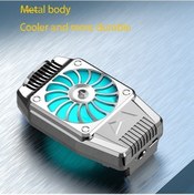 Resim Prestigegoods Taşınabilir Cep Telefonu Soğutucu Fanı, İphone Uyumlu/Samsung Uyumlu Uygun, Gümüş Renkli, 45x76.5x16mm 