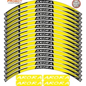 Resim Rebon Moto Design Motosiklet Jant Şeridi Arora Uyumlu 6 