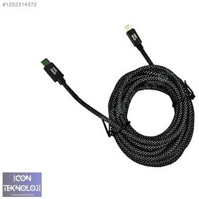 Resim NT-DC11 PD 20W İp Örgü 300 Cm Type-C To Lightning Şarj 