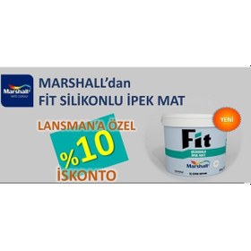 Resim Marshall Fit Silikonlu Ipek Mat Silinebilir Iç Cephe Boya 10 Kg 