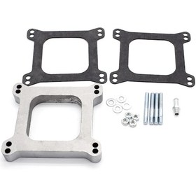 Resim Ximistore9 Chevy Ford Mopar Holley İçin 1 İnç Alüminyum Karbüratör Spacer Ve 3/8 İnç Vakum Tüpü Yedek Parça 