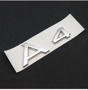 Resim A4 Krom-3d Abs Siyah Logo A3 Harfler Araba Gövde Amblem Rozeti Audi A3 8p Sline 8l 8v Sedan Sportback 8pa 8p1 A3 Etiket 