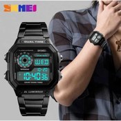 Resim Mekanik store Skmei Erkek 1335 Kol Saati Dijital Spor Metal Işıklı Siyah 