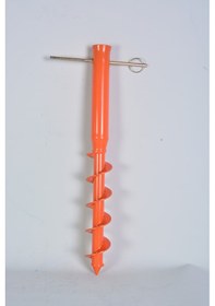 Resim Plaj Şemsiye Kazığı Büyük Boy 3 Cm Çap Turuncu Renk 