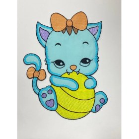 Resim Bebek Battaniye Aplikesi / Bebek ve Çocuk Aplikesi / Büyük Boy 