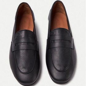 Resim Mubiano Hakiki Deri Collection Kadın Loafer & Babet Siyah -mcmng12103-s Siyah 