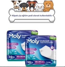 Resim Moly Köpek Çiş Eğitim Pedi 2 Paket 